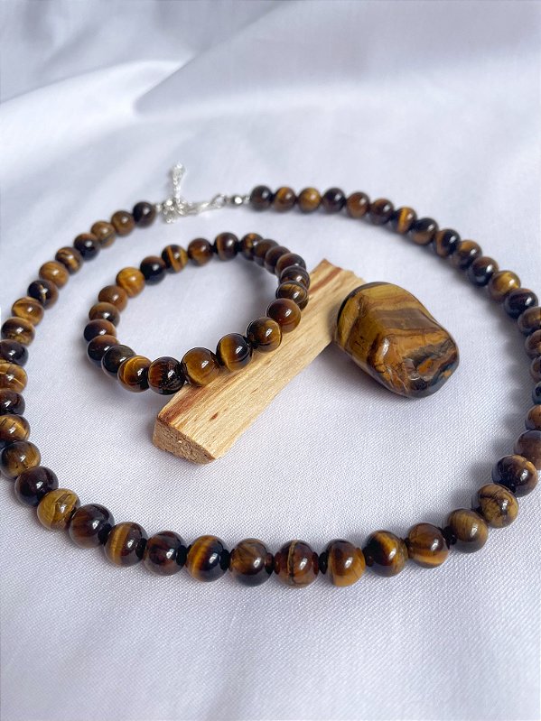 Kit Mulher Infinita - Colar e Pulseira Pedra Natural