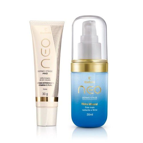 Combo Pele Perfeita Com Hidra Mineral + Sérum Antioxidante Vitamina C Pura Eudora