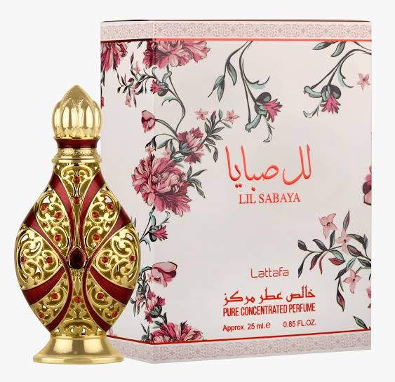 Lattafa Lil Sabaya Attar Lattafa Perfume em Óleo - Perfume Árabe Feminino 25ml