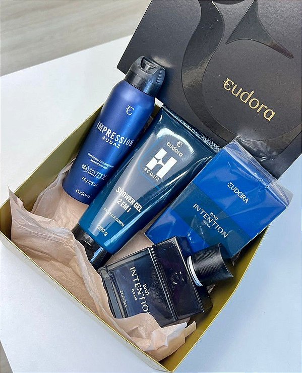 Kit Dia dos Namorados Bad Intention Eudora: Colonia + Shower Gel + Desodorante