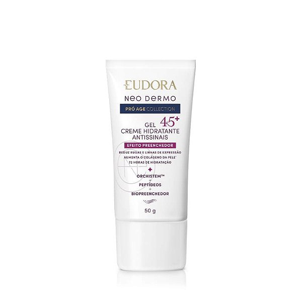 Gel Creme Hidratante Facial Antissinais 45+Neo Dermo Pró Age Collection Eudora 50g