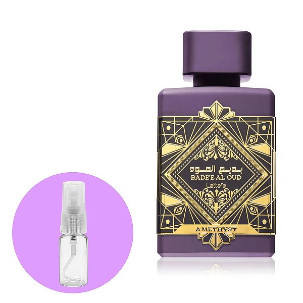 Fracionado Bade’e Al Oud Amethyst Lattafa Eau de Parfum - Perfume Árabe 5ml