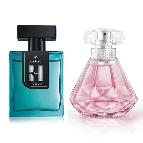 Kit 2 Colônias Eudora:  H Acqua + Lyra