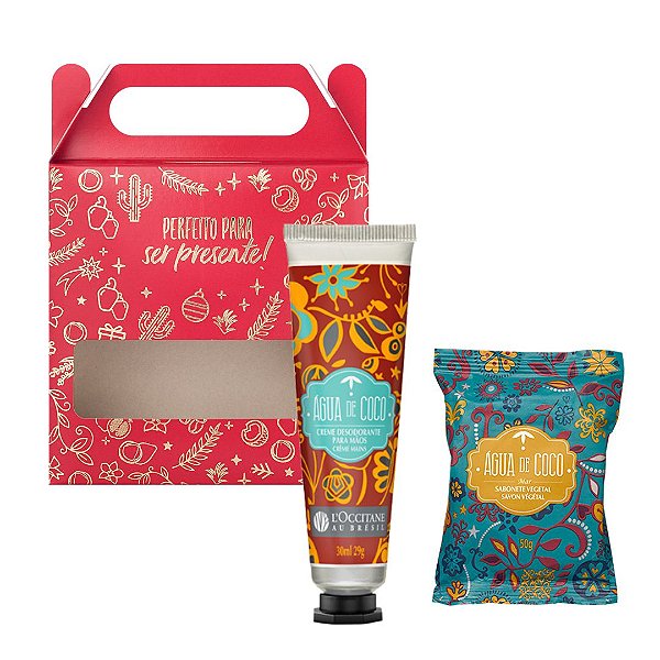 Presente Água de Coco: Creme Mãos e Sabonete