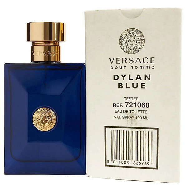 Caixa Tester Dylan Blue Pour Homme Versace Eau de Toilette - Perfume Masculino 100ml