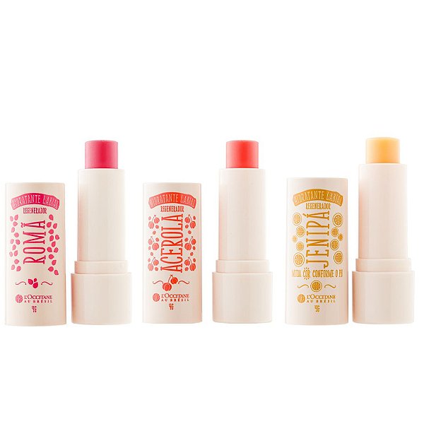 Hidratante Labial Regenerador L'Occitane 4g: Romã, Acerola e Jenipá (AVULSOS)