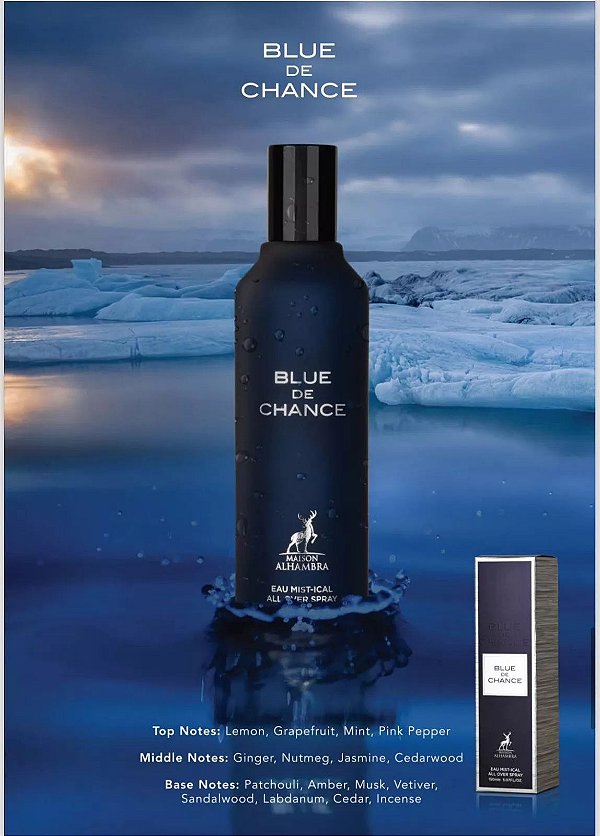 Blue De Chance All Over Mistical Perfume Spray By Maison Alhambra 150ml