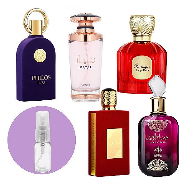 Combo Fracionados Árabes Femininos ( Mais Recomprados) 5x5ML