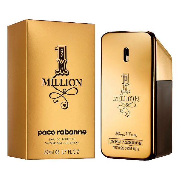 1 Million Paco Rabanne Eau de Toilette - Perfume Masculino Original 50ml