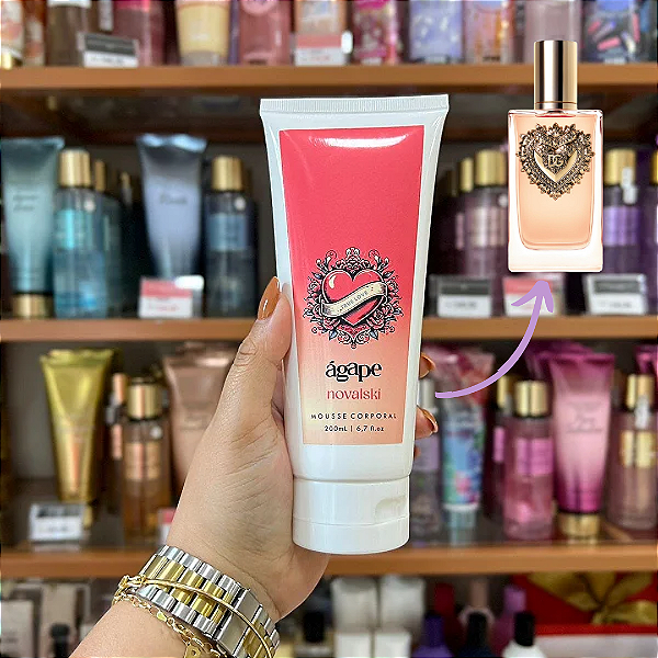 Mousse Hidratante Corporal Àgape Novalski 200ml (Inspiração Devotion)