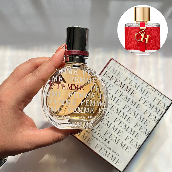 E-Femme Estiara Eau de Parfum - Perfume Árabe Feminino 100ml (Ref. Olfativa CH Carolina Herrera)