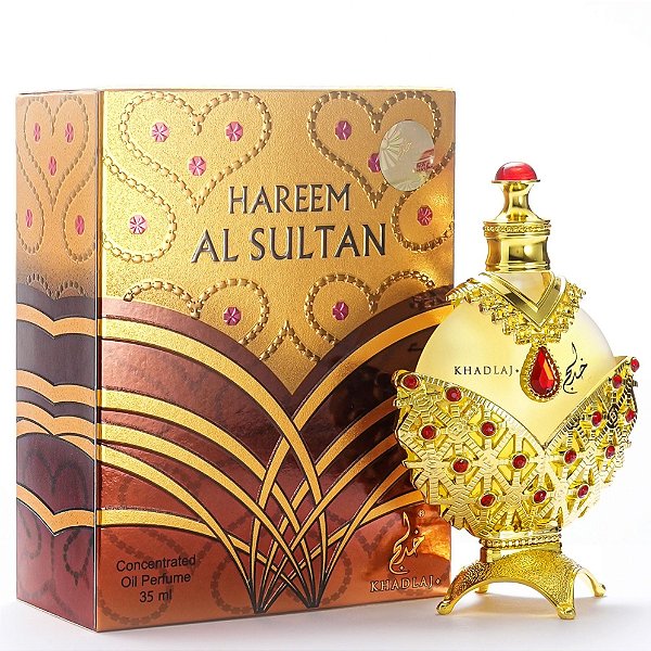 Hareem Al Sultan Gold Khadlaj Perfume em Óleo - Perfume Árabe Feminino 25ml