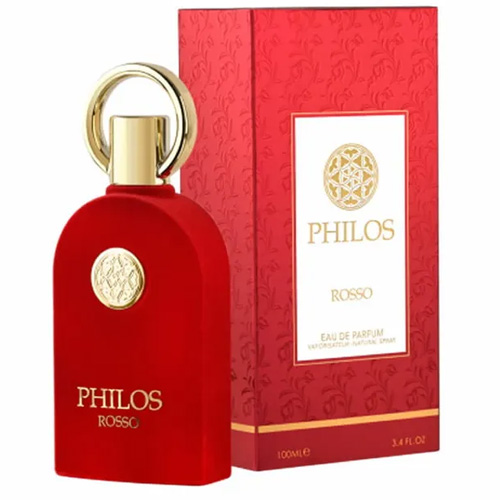 Philos Rosso Alhambra Eau de Parfum - Perfume Árabe Feminino 100ml (Ref.Olfativa Baccarat 540)
