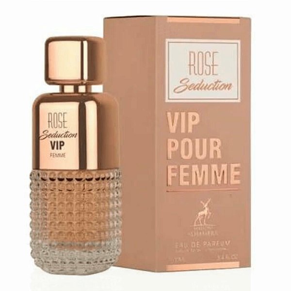 Rose Seduction Vip Maison Alhambra Eau de Parfum - Perfume Árabe Feminino 100ml (Ref.Olfativa 212 VIP ROSÉ)