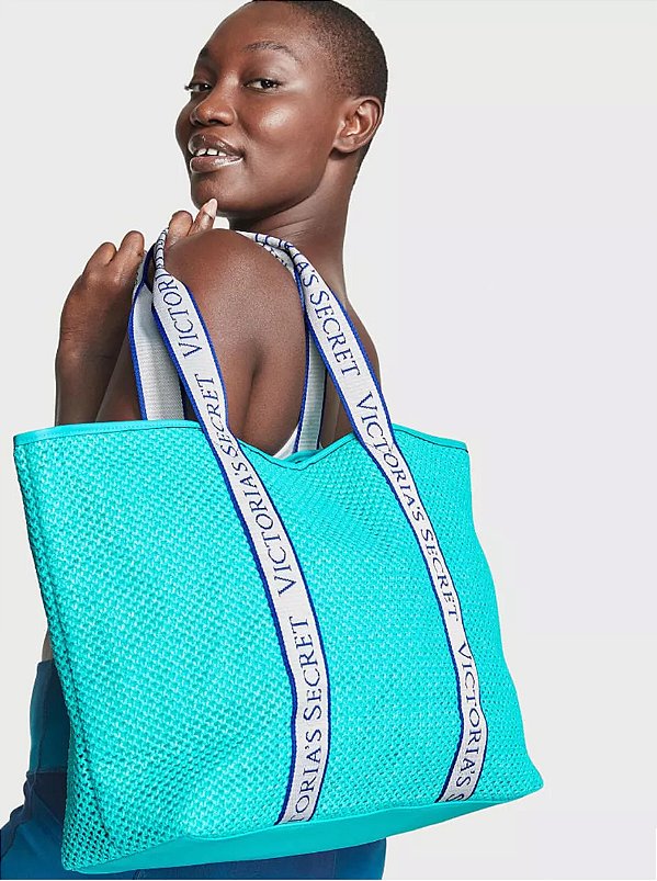 Bolsa Tote Azul Piscina Victorias Secret