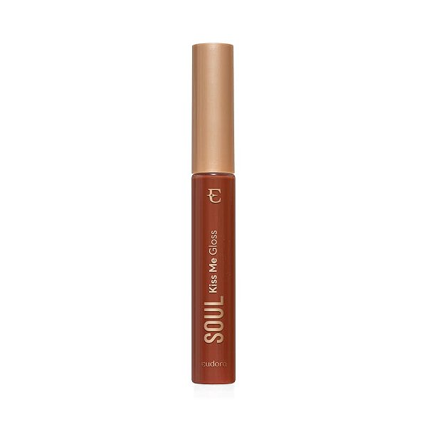 Gloss Marrom Bombom de Avelã Soul Kiss Me Eudora Doces Finos 5,2ml