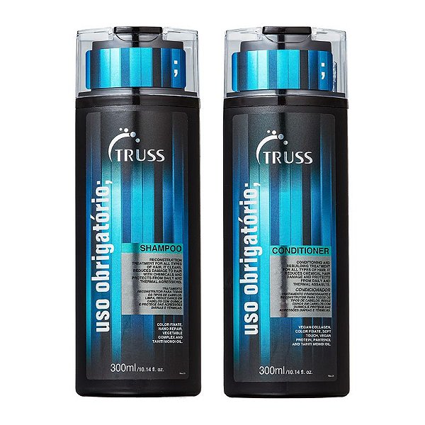 Kit Truss Uso Obrigatório: Shampoo 300ml + Condicionador 300ml