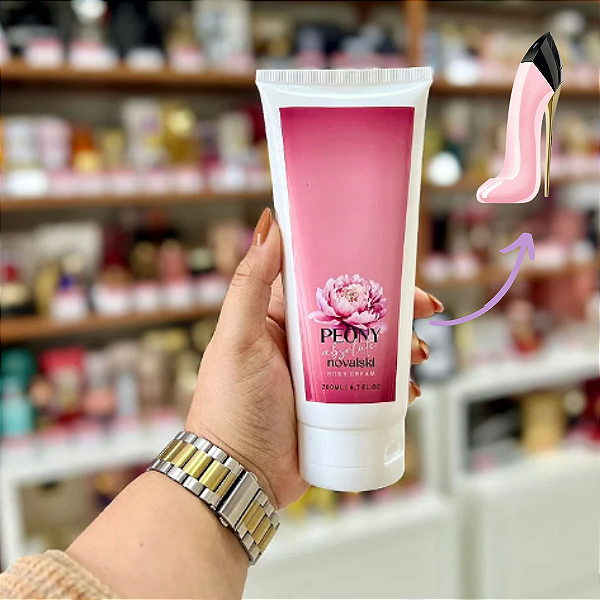 Mousse Hidratante Corporal  Peony 200ml (Inspiração Good Girl Blush)