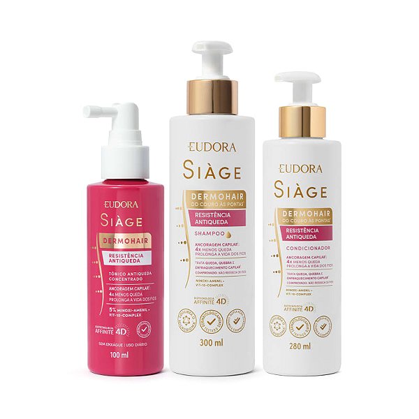 Combo Siàge Dermo Hair Antiqueda (3 Itens)