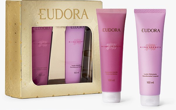 Kit Niina Secrets: Sabonete Líquido Corporal 100ml + Hidratante Corporal 100ml