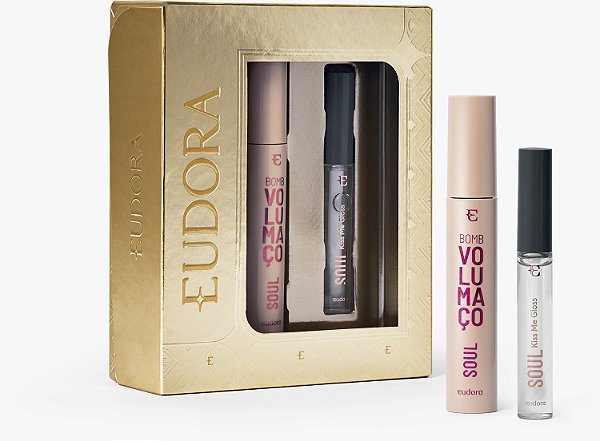 Kit Presente Soul: Máscara de Cílios Volumaço + Gloss Incolor
