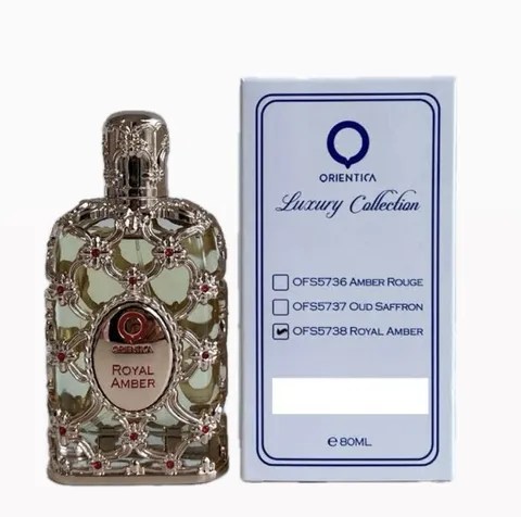 Caixa Tester Royal Amber Orientica Eau de Parfum - Perfume Árabe Unissex 80ml