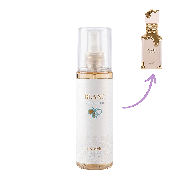 Body Splash Blanc Vanilla Novalski 200ml (Ref.Olfativa Eclaire Lattafa)