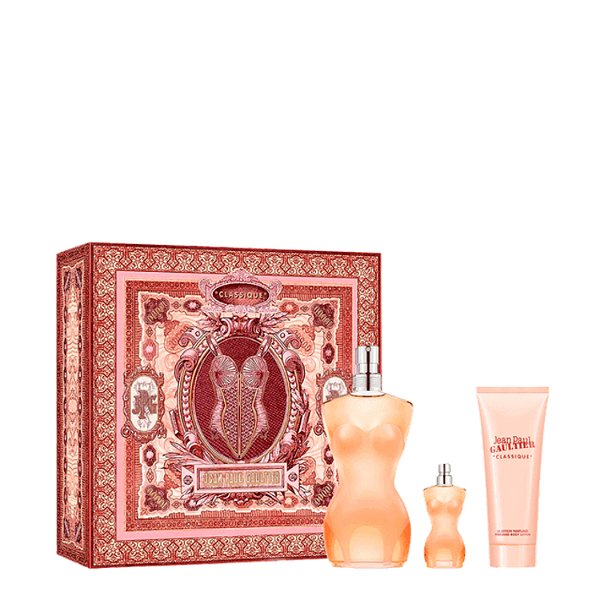 Kit Jean Paul Gaultier Classique: Eau De Toilette 100ml + Botion Lotion 75ml + Miniatura
