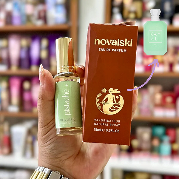Pistachio Eau de Parfum Novalski 15ml (Ref.Olfativa Yum Pistachio Gelato Kayali)