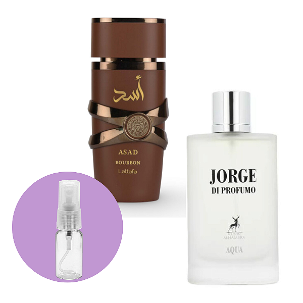 Combo Fracionados Masculinos: Jorge Di Profumo + Asad Bourbon 2x5ml
