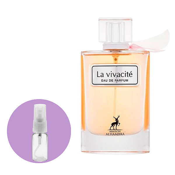 Fracionado La Vivacité Maison Alhambra Eau de Parfum - Perfume Árabe Feminino 5ml