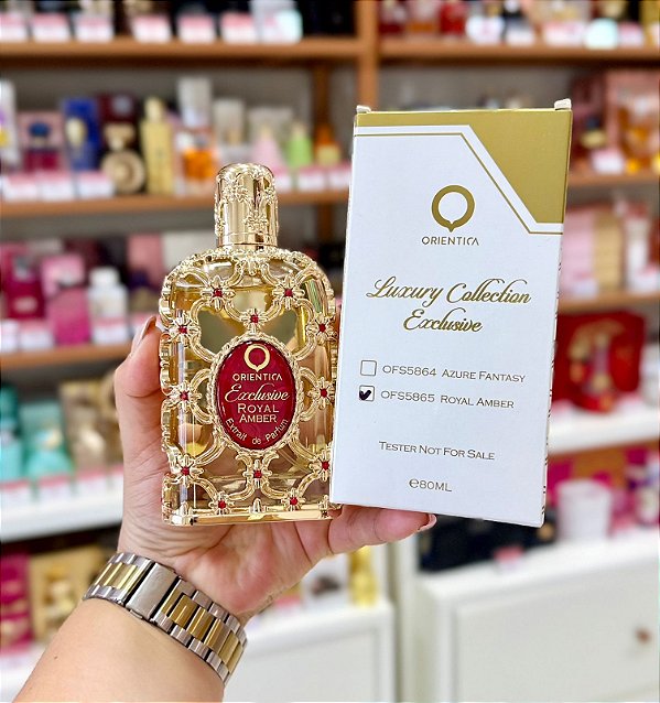 Caixa Tester Royal Amber Exclusive Extrait de Parfum 80ml