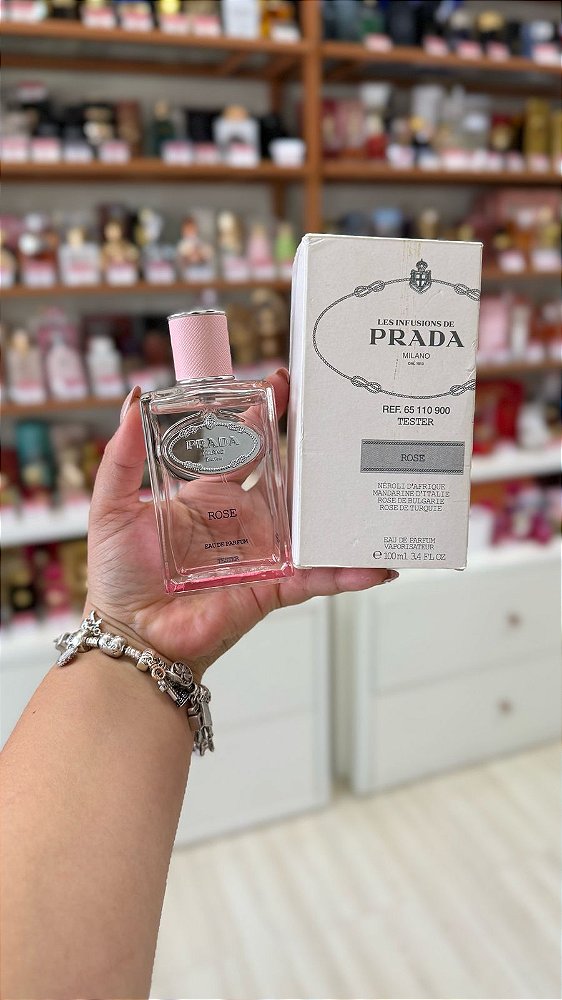 Caixa Tester Prada Les Infusions de Rose Eau de Parfum - Perfume Feminino 90ml