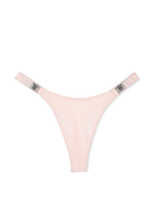 Calcinha Scattered Shine Strap Victoria’s Secret - Rosa Tamanho: M