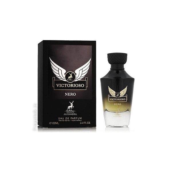 Victorioso Nero Eau de Parfum Maison Alhambra - Perfume Árabe Masculino 100ml (Ref.Olfativa Invictus Victory)