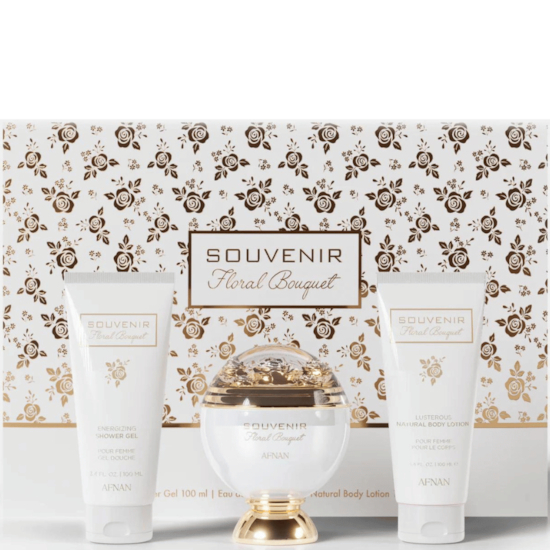 Kit Souvenir Floral Bouquet Afnan (3 itens)