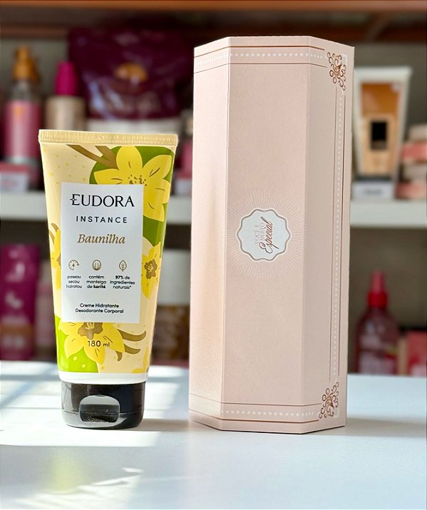 Presente Mães: Hidratante Corporal Instance Baunilha 180ml  + Caixa Presenteável