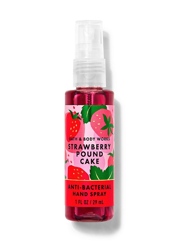 Spray Antisséptico para as Mãos Strawberry Pound Cake Bath & Body Works 29ml