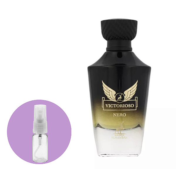 Fracionado Victorioso Nero Eau de Parfum Maison Alhambra - Perfume Árabe Masculino 5ml