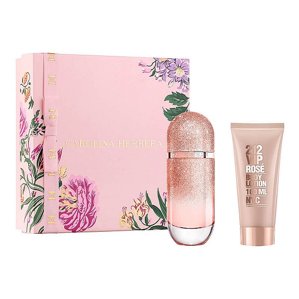 Kit  212 Vip Rosé Elixir Carolina Herrera Feminino (3 Itens)