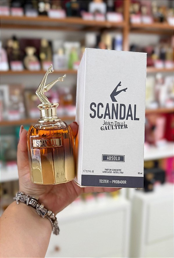 Caixa Tester Scandal Absolu Jean Paul Gaultier Feminino Parfum Concentré 80ml