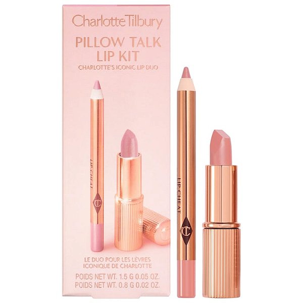 Kit Mini Pillow Talk Lipstick & Liner Cor: Pillow Talk Cool Pink Nude