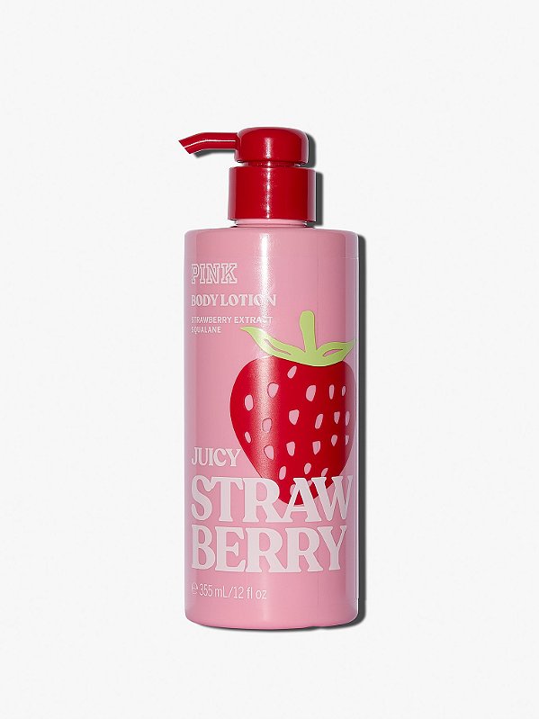 Creme Hidratante Juicy Strawberry Body Lotion PINK Victoria Secrets 355ml