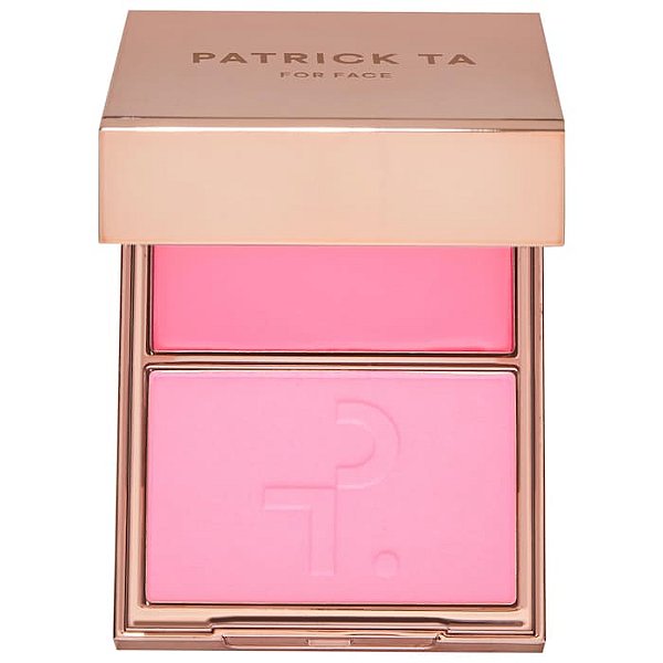 Duo Blush Patrick Ta Major Beauty Headlines Double-Take Crème & Powder Blush Cor: Just Enough
