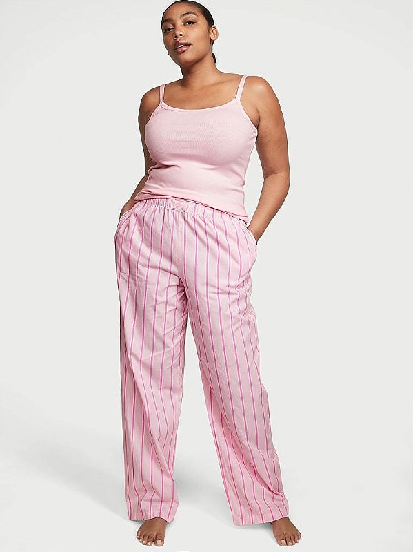 Pijama Longo Algodão Cotton Rosa Victoria’s Secret Tamanho: XXL