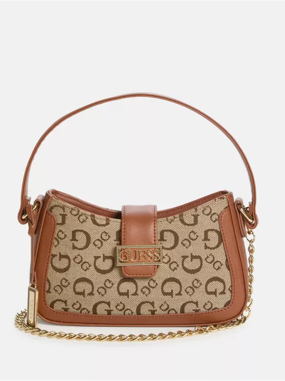 Bolsa Guess Sabrina Shoulder Bag - Marrom