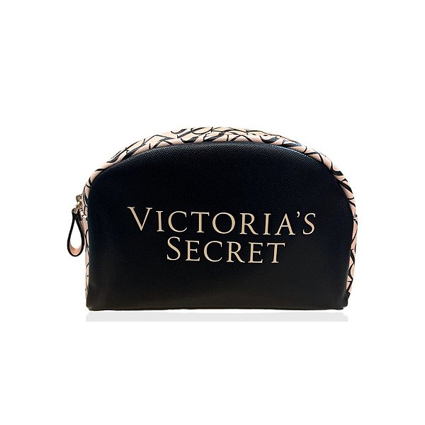 Necessaire Preta Logo Victoria's Secret