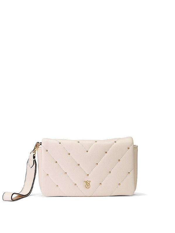 Carteira Clutch Phone Wristlet Cream Victoria's Secret