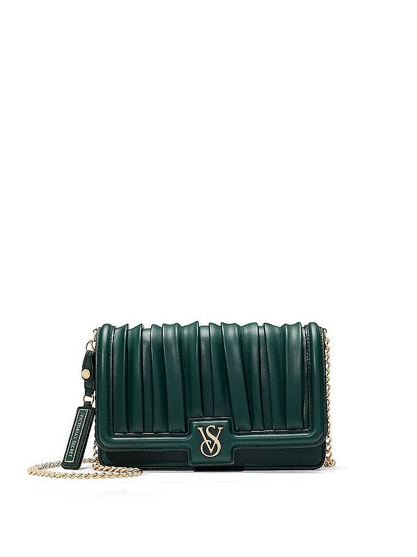 Bolsa Pequena Victoria’s Secret Shoulder Bag Verde Escuro