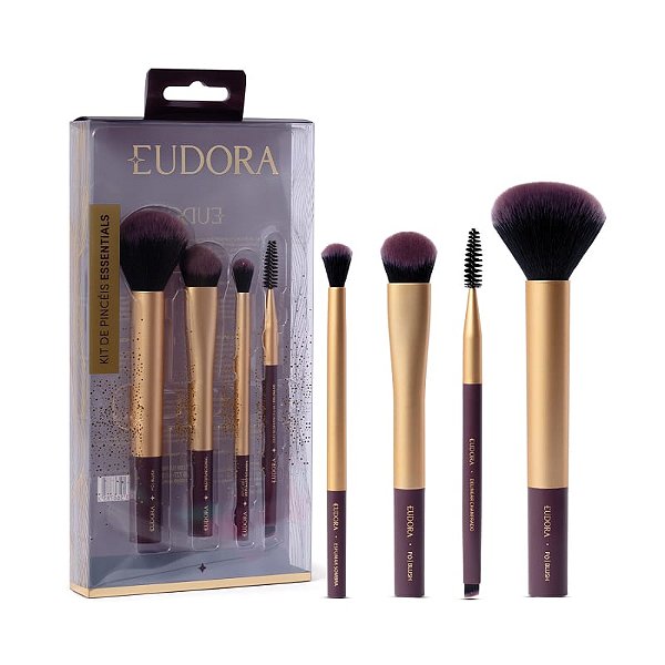 Kit de Pincéis Essentials Eudora